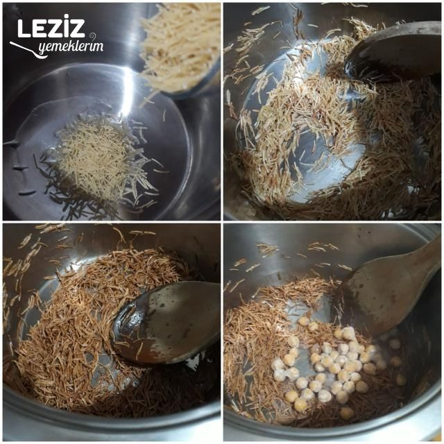 Nohutlu Tel Şehriye Pilavı