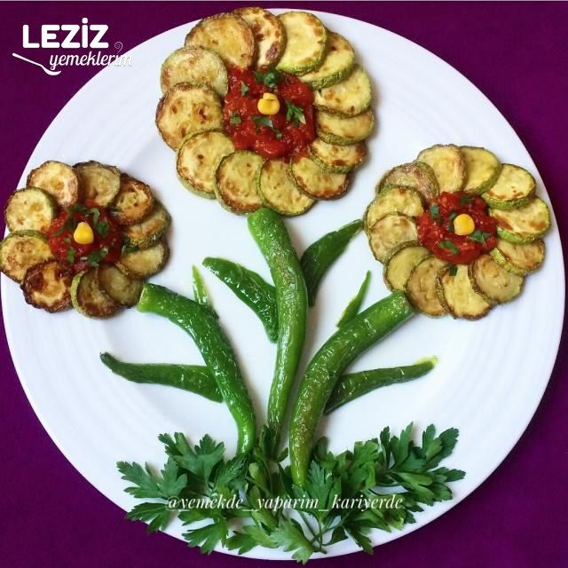 Domates Soslu Kabak Kızartma