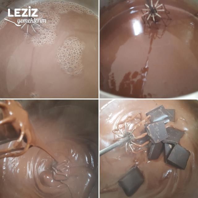 Krem Şantisiz Ve Yumurtasız Çikolatalı Pastacı Kreması (Tam Ölçü)