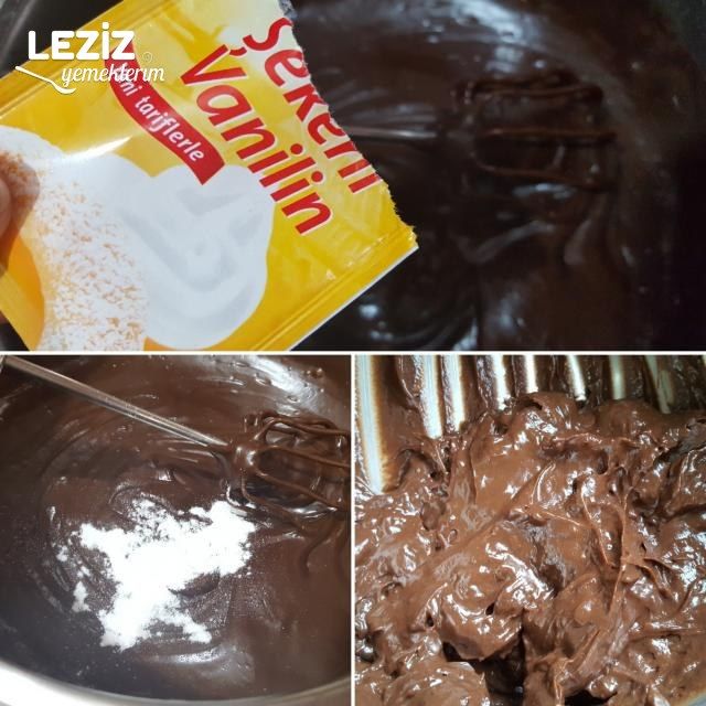 Krem Şantisiz Ve Yumurtasız Çikolatalı Pastacı Kreması (Tam Ölçü)
