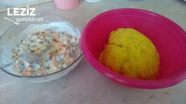 Patates Çanağında Rus Salatası