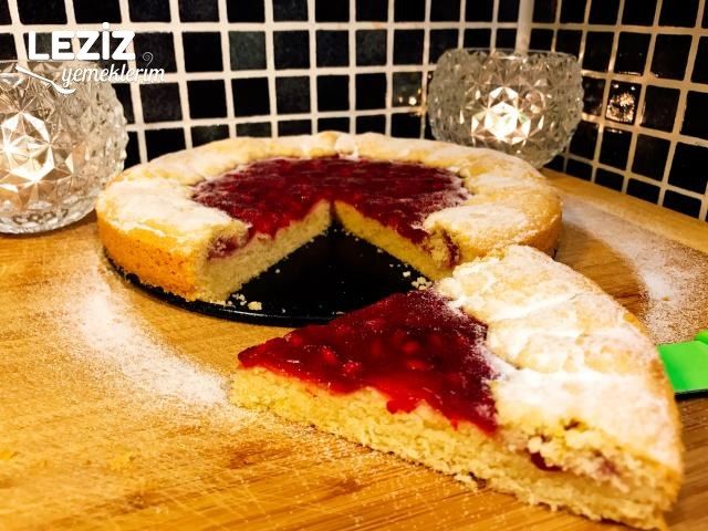 Kek Kalıbında Narlı Kurabiye Tart (Muhteşem)