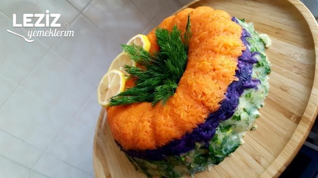 Fresh Renk Cümbüşü Salata  (Kek Kalıbında)
