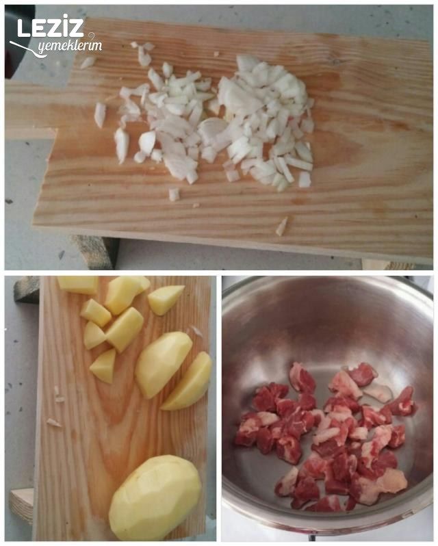 Etli Nohutlu Patates Sulusu