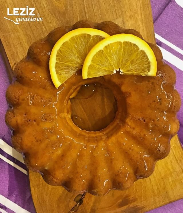Portakallı Ve Soslu Kek