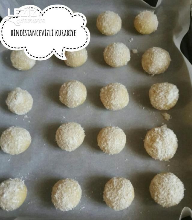 Hindistan Cevizli Kurabiye (Ağızda Dağılan)