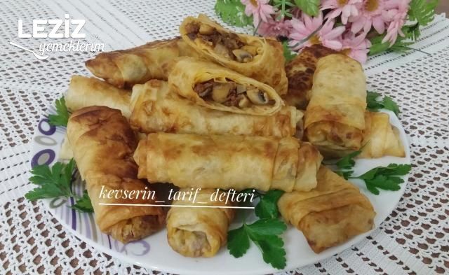 Kıymalı Mantarlı Börek