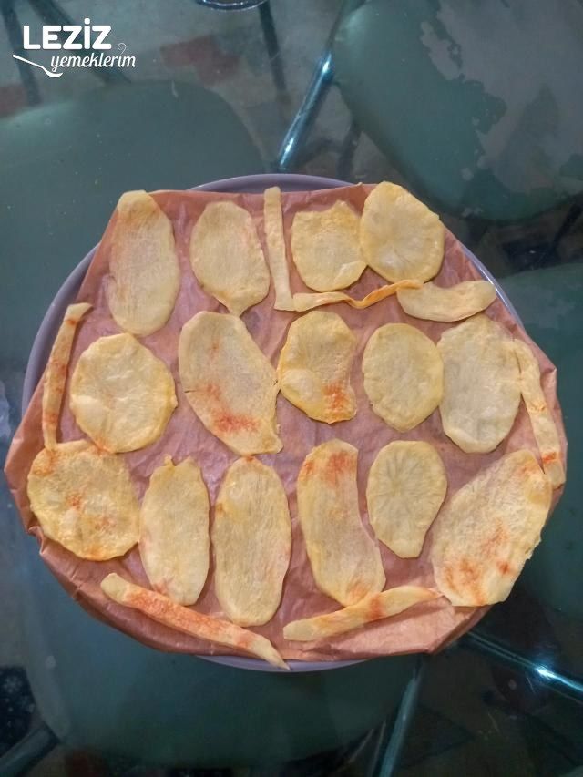 Mikrodalgada Ev Yapımı Patates Cipsi