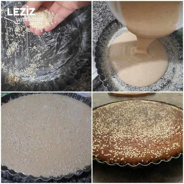 Tahin Soslu Tart Kek