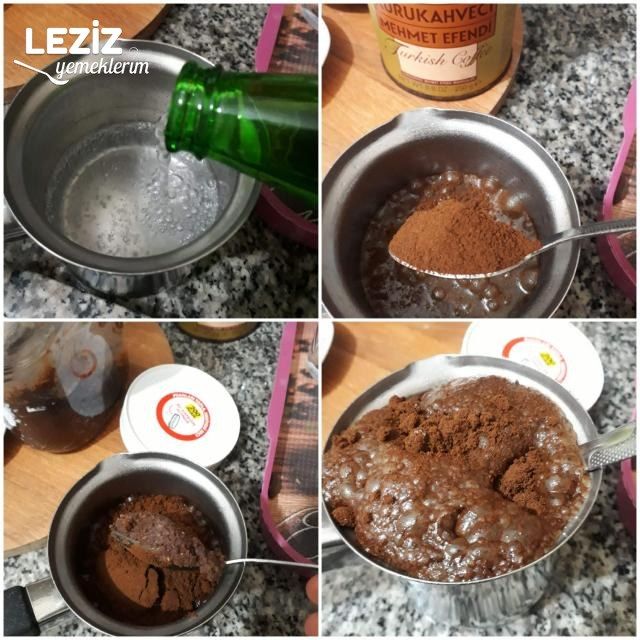 Susuz Pişen Kahve Tarifi (Maden Sulu+nutellalı)
