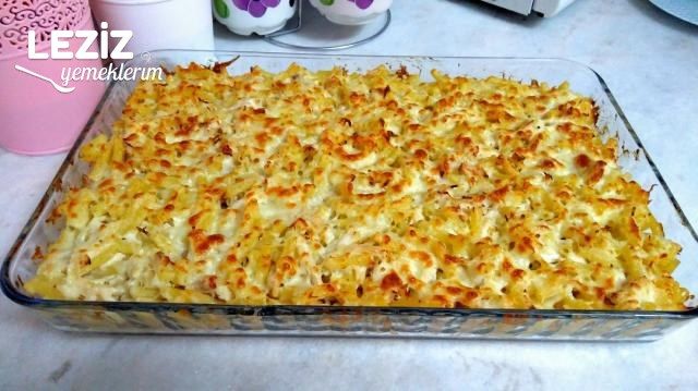 Fırında Beşamel Soslu Kaşarlı Makarna