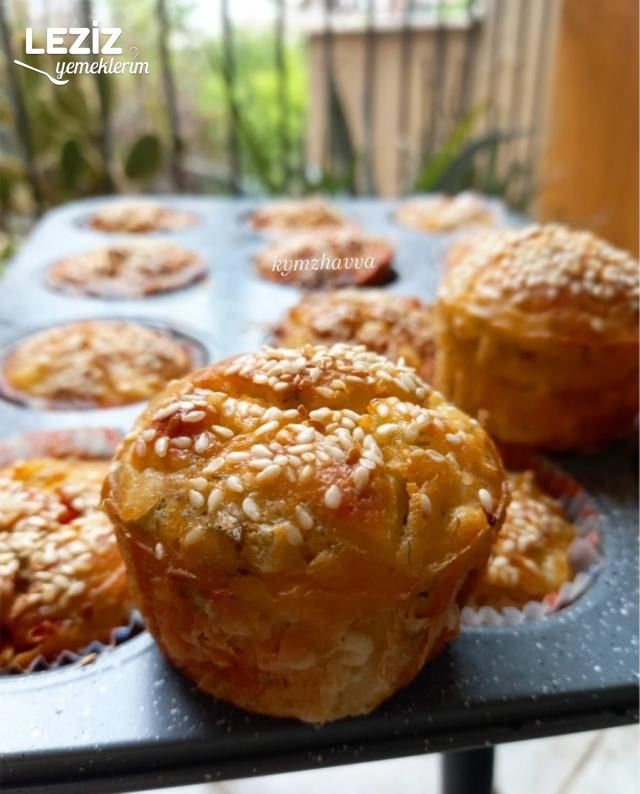 Muffin Kalıbında Patatesli Kek
