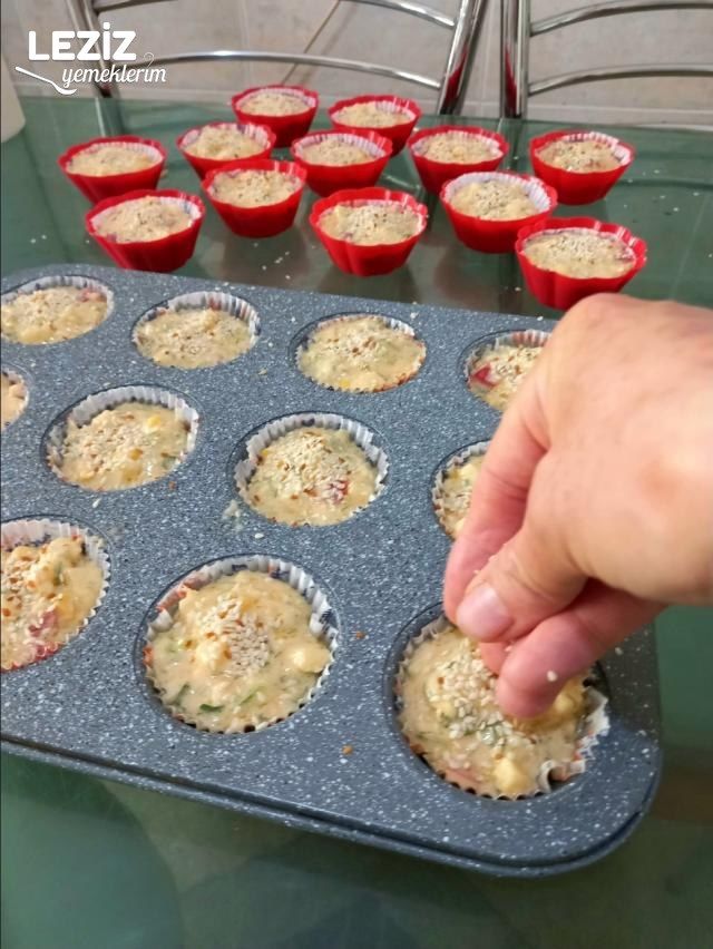 Muffin Kalıbında Patatesli Kek
