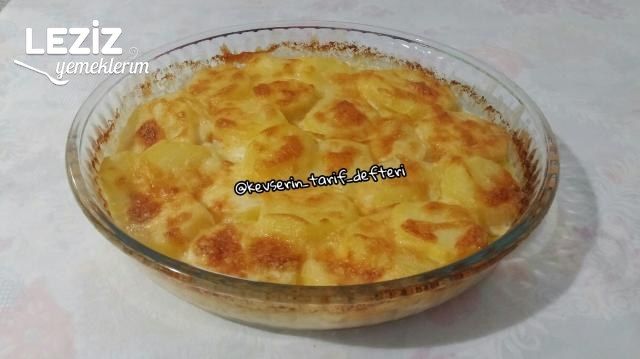 Fırında Kremalı Patates Dilimleri