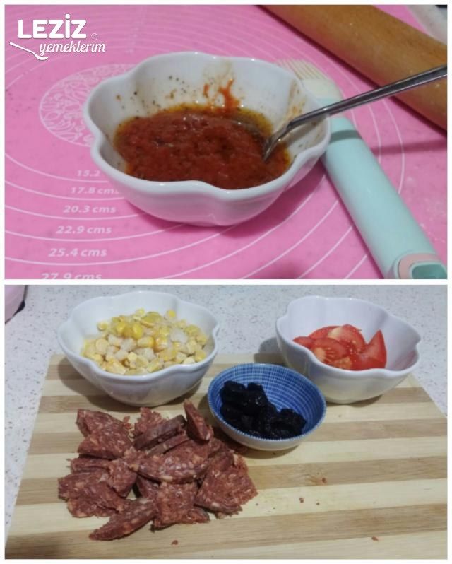 Tavada Yumuşacık 2 Kişilik Pizza Tarifi