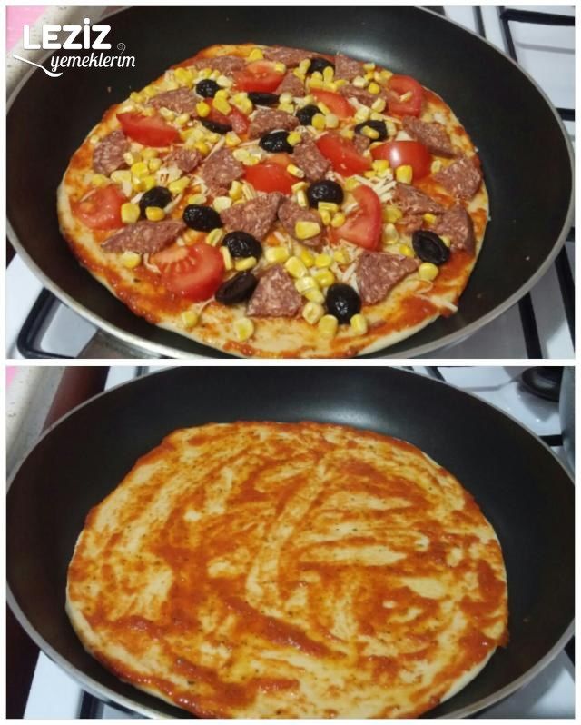 Tavada Yumuşacık 2 Kişilik Pizza Tarifi