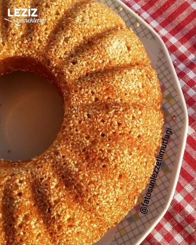 Susam Mantolu Portakal Ve Cevizli Kek