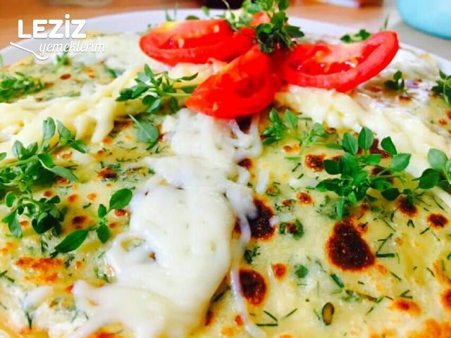 Sebzeli Peynirli Krep Pasta