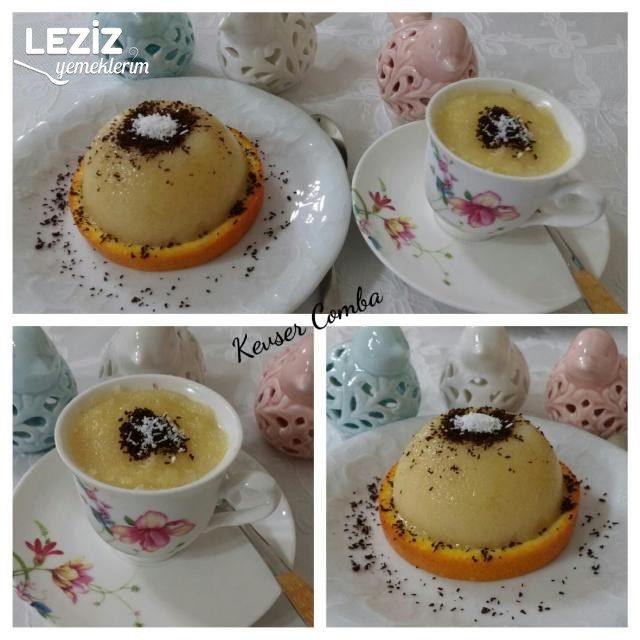 Portakalı Limonlu İrmik Tatlısı