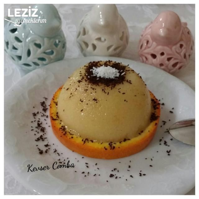 Portakalı Limonlu İrmik Tatlısı