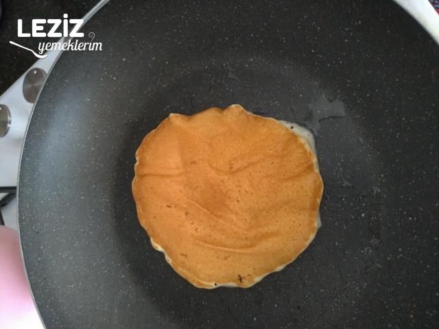 Evde Pankekten Waffle
