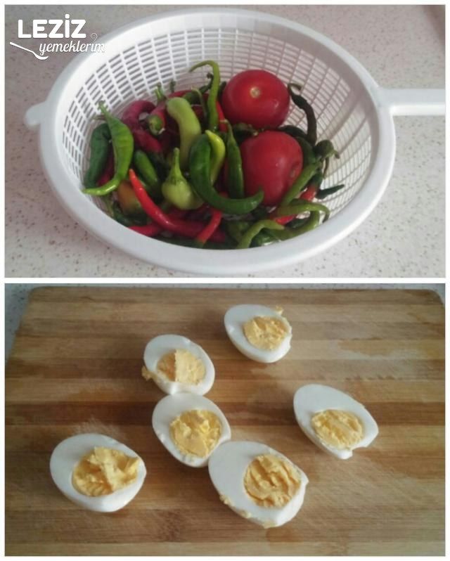 Enfes Kaşarlı Sebzeli Yumurta Tarifi