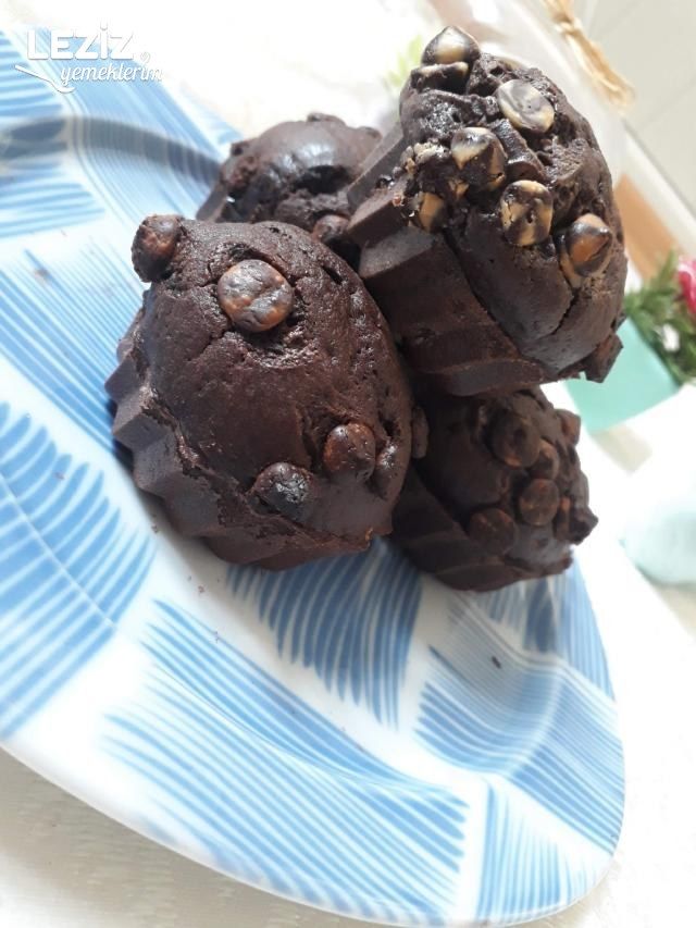 Kakaolu Çikolatalı Muffin Kek
