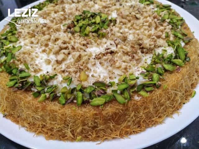 Tart Kalıbında Muhallebili Kadayıf Tarifi