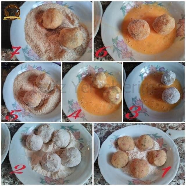Pastırmalı Patates Köftesi