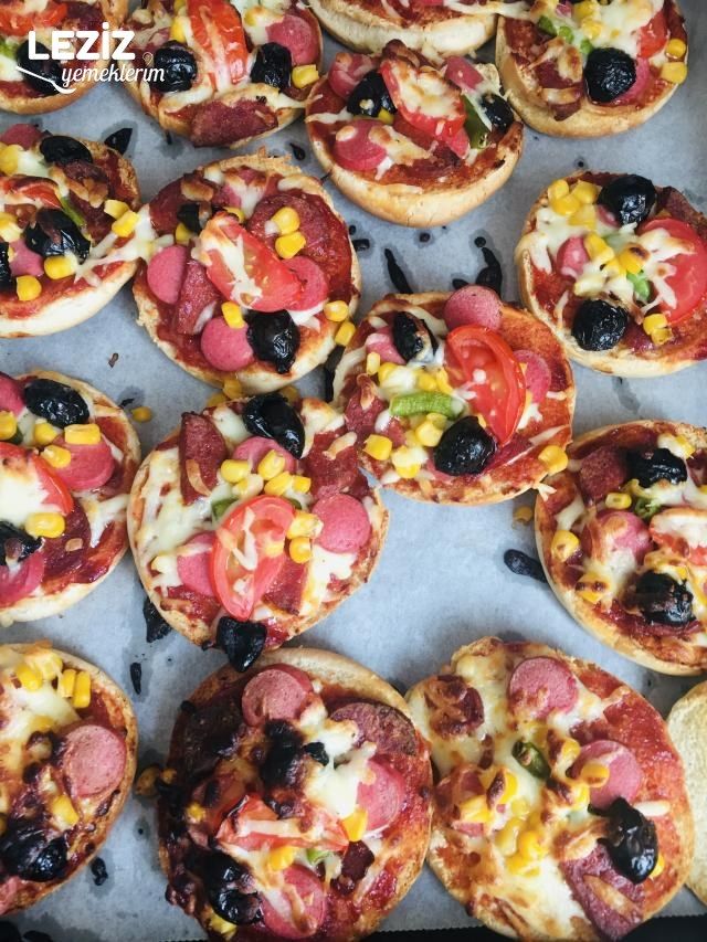 Hamburger Ekmeğinden Pratik Pizza
