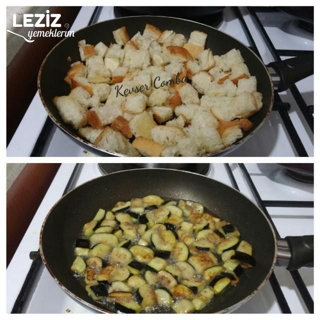 Ekmek Yatağında Nefis Soslu Patlıcan