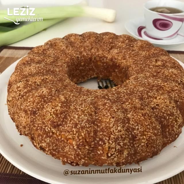Pırasalı Mısır Unlu Kek Tarifi