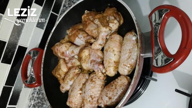 Mangal Tadında Tavada Tavuk Kanat