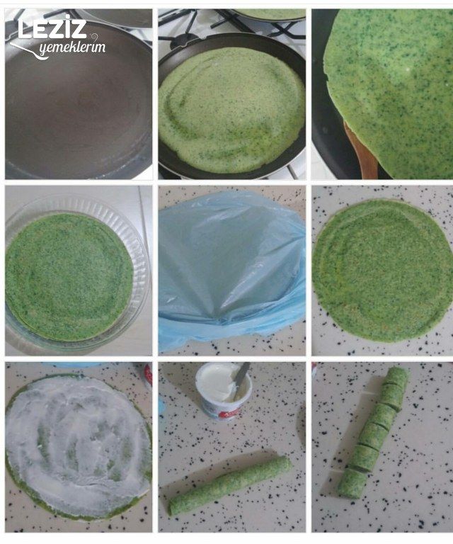 Ispanaklı Krep
