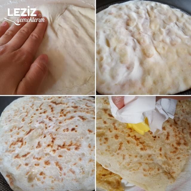 Şahane Pratik El Açması Gözleme Tavada (Patatesli Ve Soğanlı)