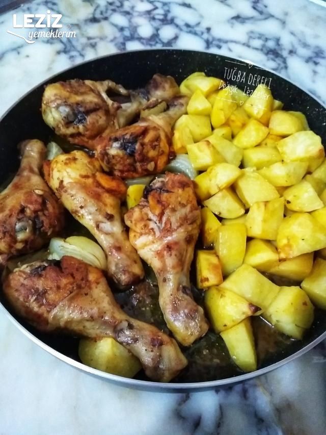 Fırında Tavuk But Ve Patates