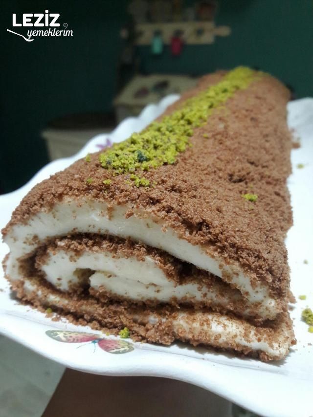 Damla Sakızlı Bisküvili Rulo Tatlı