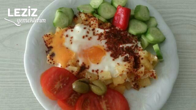 Kahvaltılık Patatesli Yumurta Tarifi