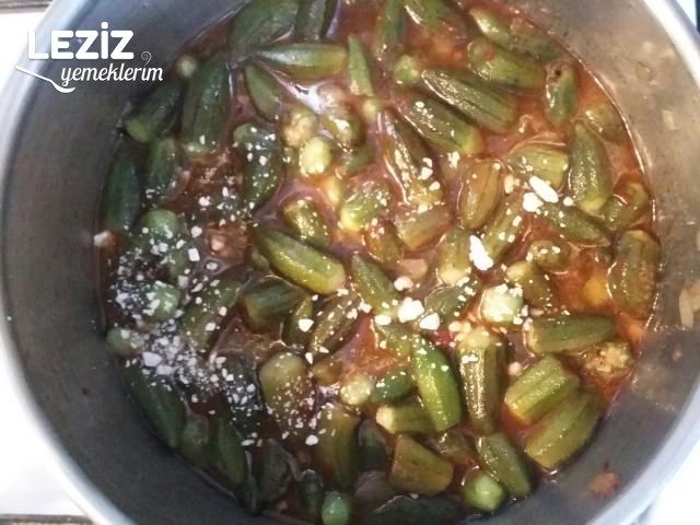 Kuşbaşı Etli Taze Bamya Yemeği