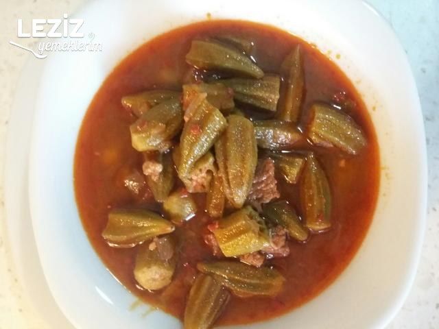 Kuşbaşı Etli Taze Bamya Yemeği