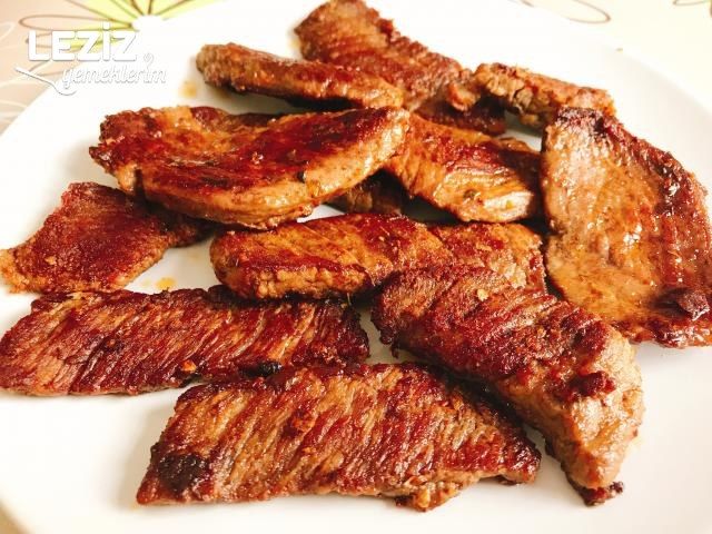 Mangal Tadında Tavada Et Pişirme