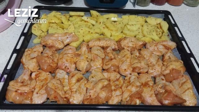 Fırında Ballı Tavuk Kanat Patates