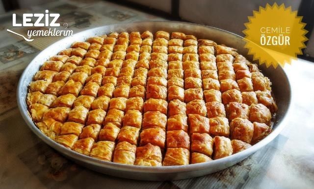 El Açması Baklava Tarifi (90 Kat)