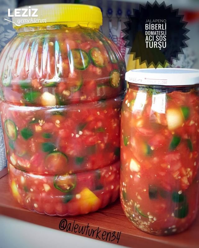 Jalapeno Biberli Domatesli Sos Turşu