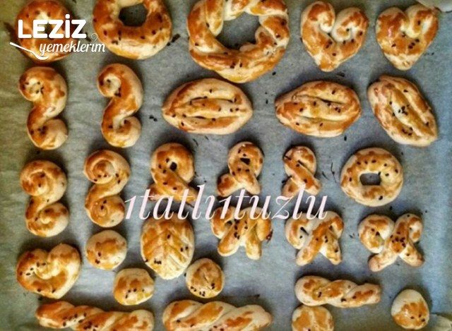 Pastane Usulü Tuzlu Kurabiye Yapılışı