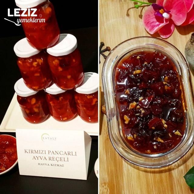 Düdüklüde Kırmızı Pancarlı Ayva Reçeli (Püf Noktaları)