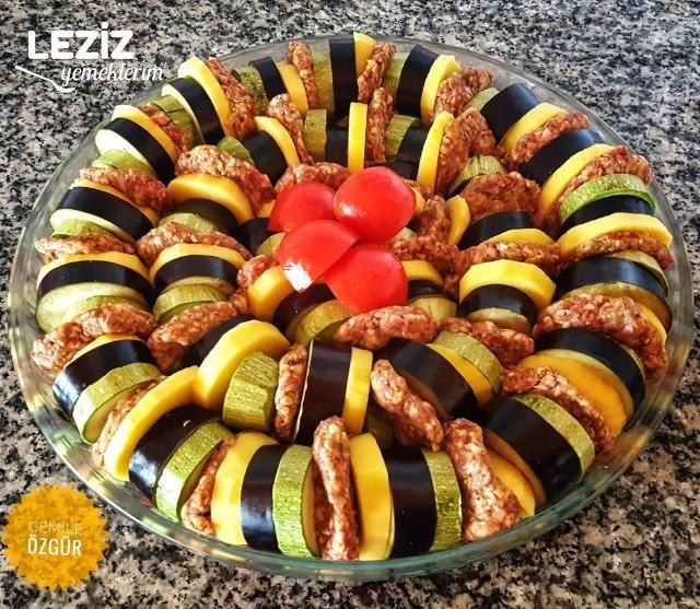 Fırında Kabaklı Patlıcanlı Köfte