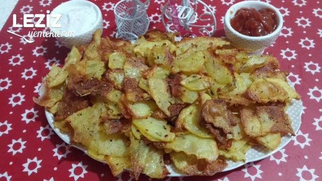 Fırında Baharatlı Patates Cipsi