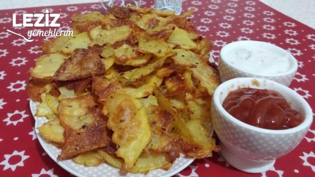 Fırında Baharatlı Patates Cipsi