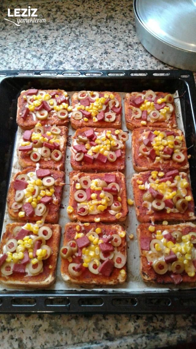 Tost Ekmeğinden Pizza